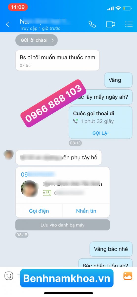 Phản Hồi Chữa Bệnh Lậu Cấp Tính - Nam Định 2